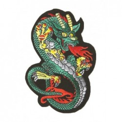Patch dragon geel/groen